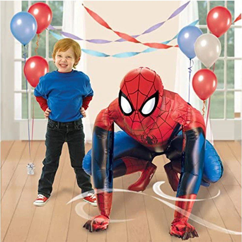 

Free Shipping 103cm Life size Spider Man Spider-man foil Balloons Superhero Party Balloon, Red