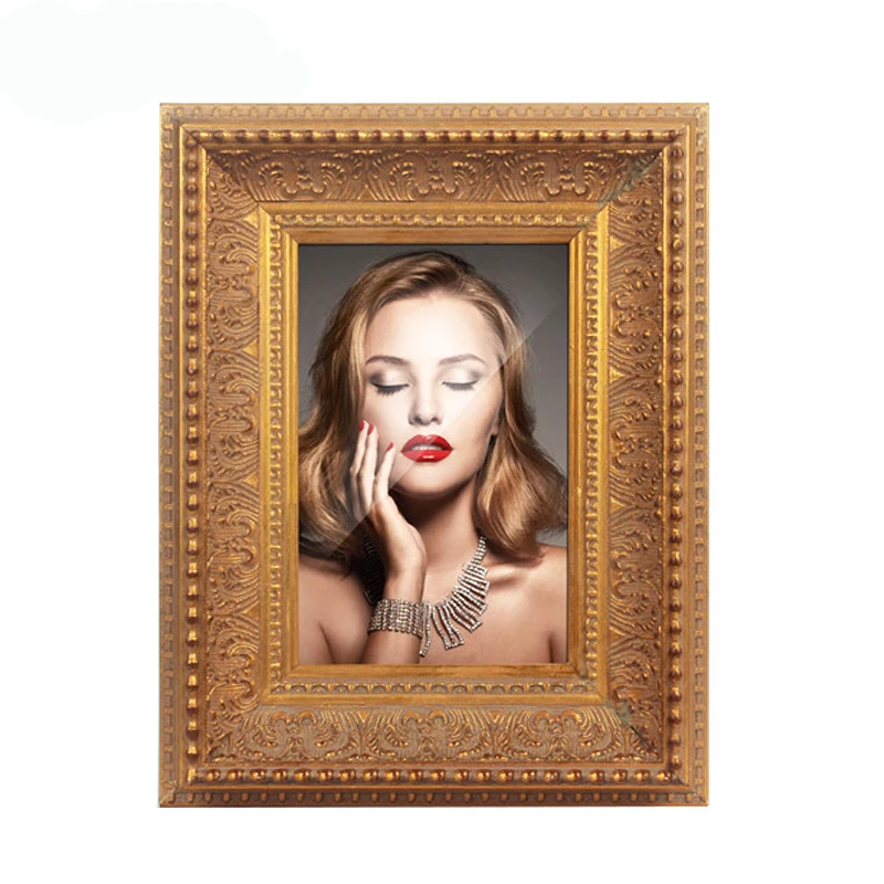

Gold Baroque Ornate Photo Painting Frames Picture Frame Wholesale Wooden Antique Wood Customize Custom Designs Accepted 1 Pcs