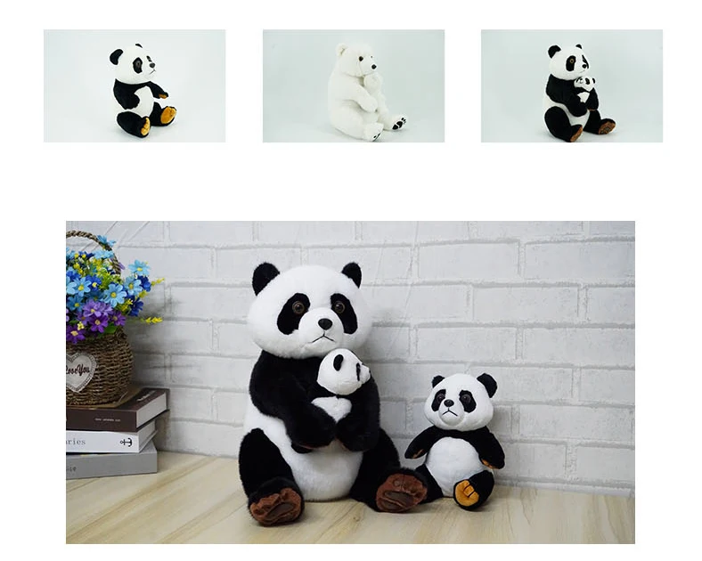 Parent-child Polar Bear Stuffed Toy Panda Plush Toy
