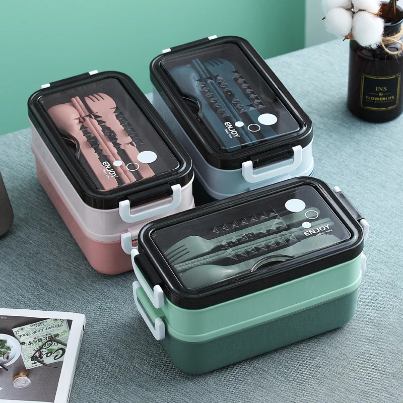 

Lunch Box Bento Box for School Kids Office Worker 3layers Microwave Heating Lunch Container Food Storage Box