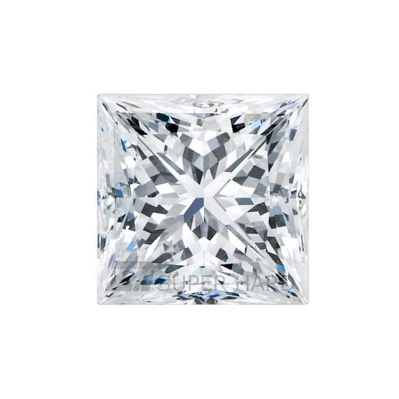 

Fancy princess shape polished lab grown loose diamond cvd synthetic small diamonds, D e f g h color