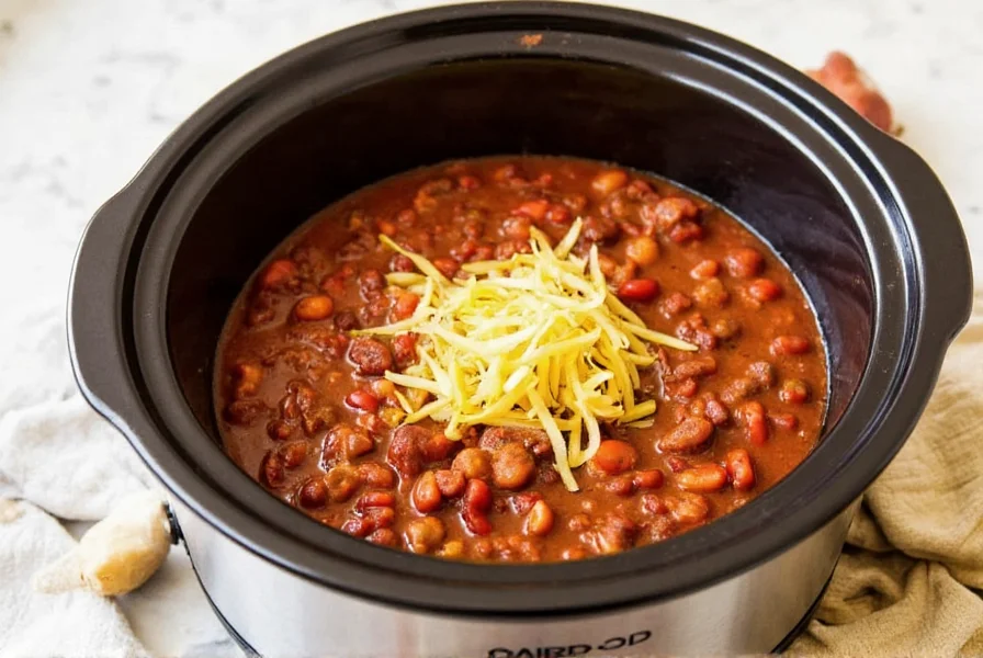 Perfect Slow Cooker Chili Recipe: Easy & Flavorful (6 Hours)