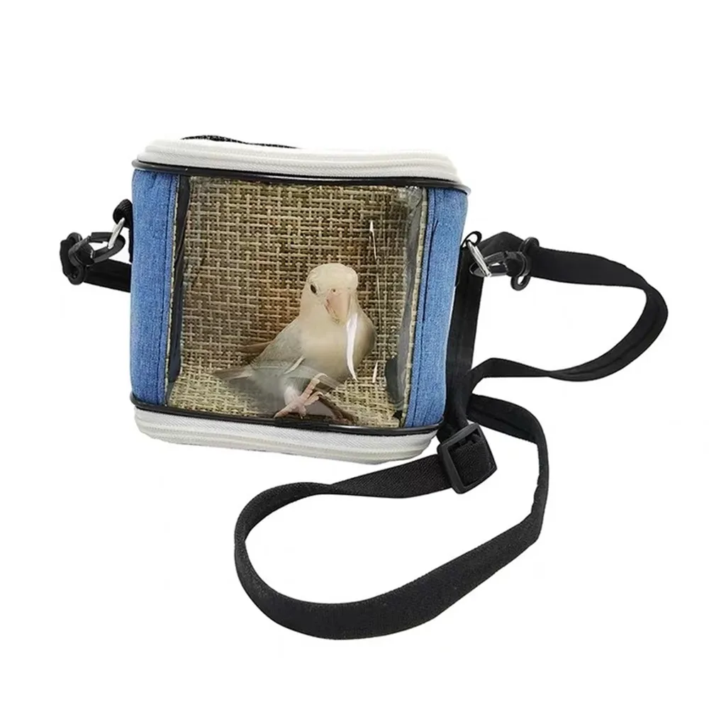 

Super Portable Pet Bird Cage Parrot Carrier Travel Bag Breathable Lightweight Hamster Squirrel For Small Animals Pet Accessories, Customized color