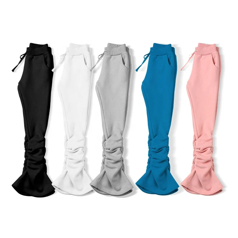 fleece stacked joggers