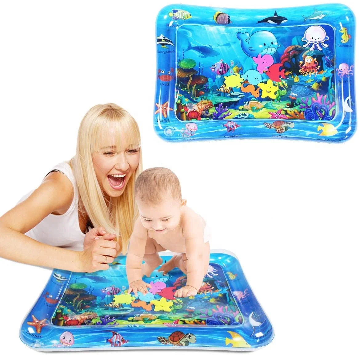 

Tummy Time Baby Water Mat Infant Toy Premium Inflatable Play Mat for Infants & Toddlers Newborn 0-2 years Baby old crawl mat, Picture