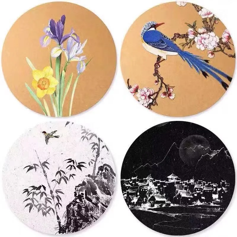 
36cm White Color Round Art Circle Dot Painting Paper Pack 30 Sheets 