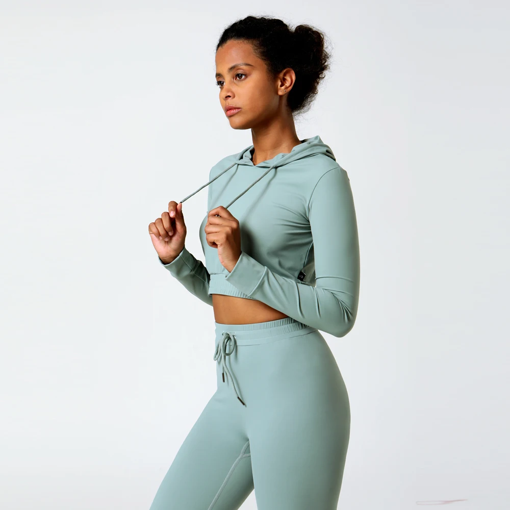 

Hoodies New Custom Design Styles Nude Set Women 75% Nylon 25% Spandex 2021 Sports Yoga Set, In stock or customized color