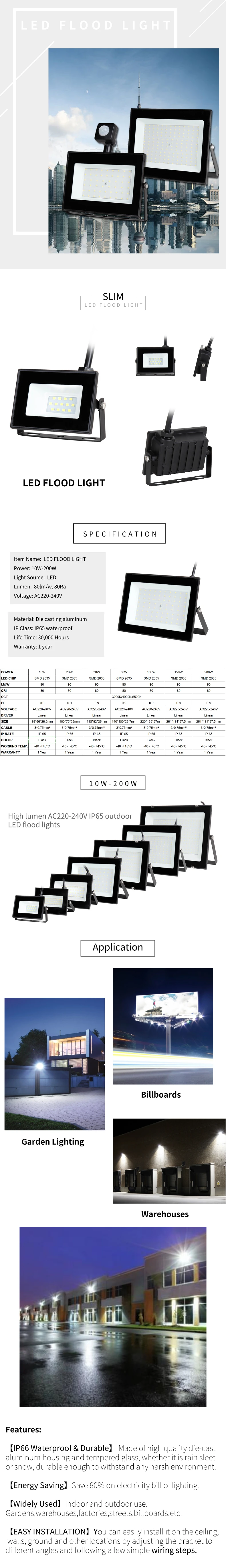 150w led stage flood light