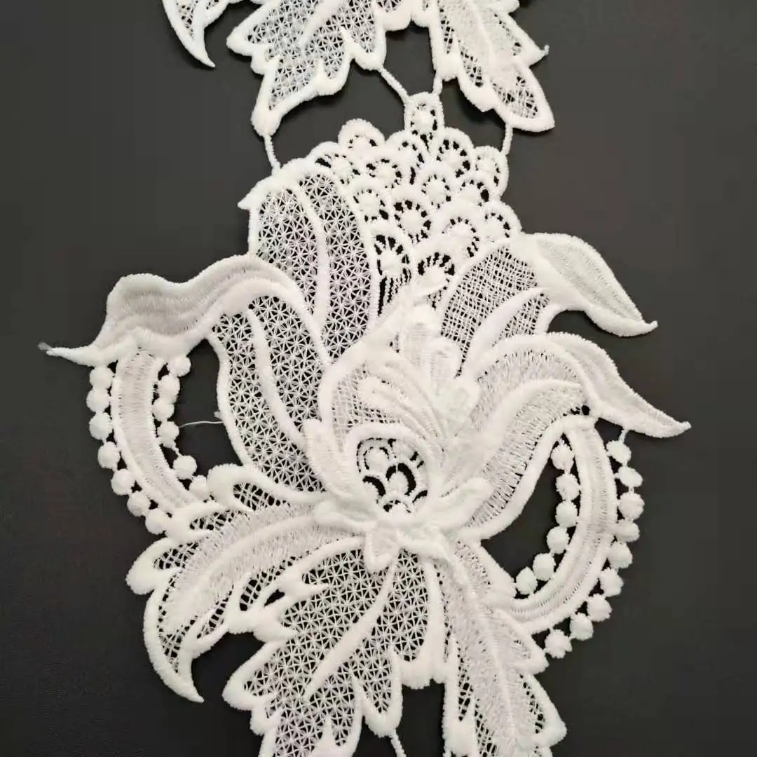 

New Style Bridal Embroidery White Chantal Sequins Blumarine Lace