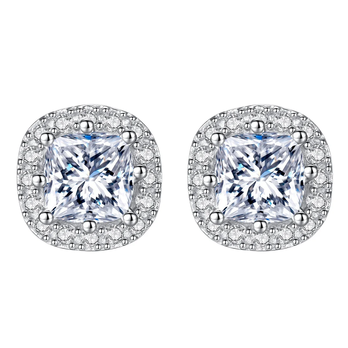 

Daidan Stud Earrings Cz Classical Water Drop White Cubic Zirconia Stud 925 Silver Women Earring