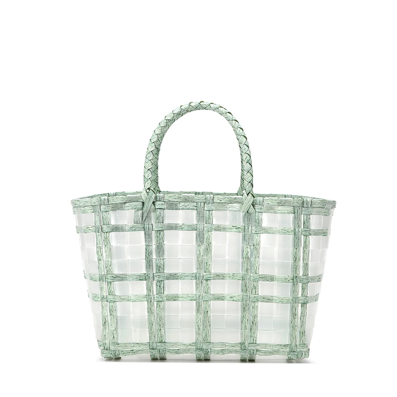 

high quality wholesale cheap lady tote hand bags bucket trendy summer 2021 fashion woven handbags for women