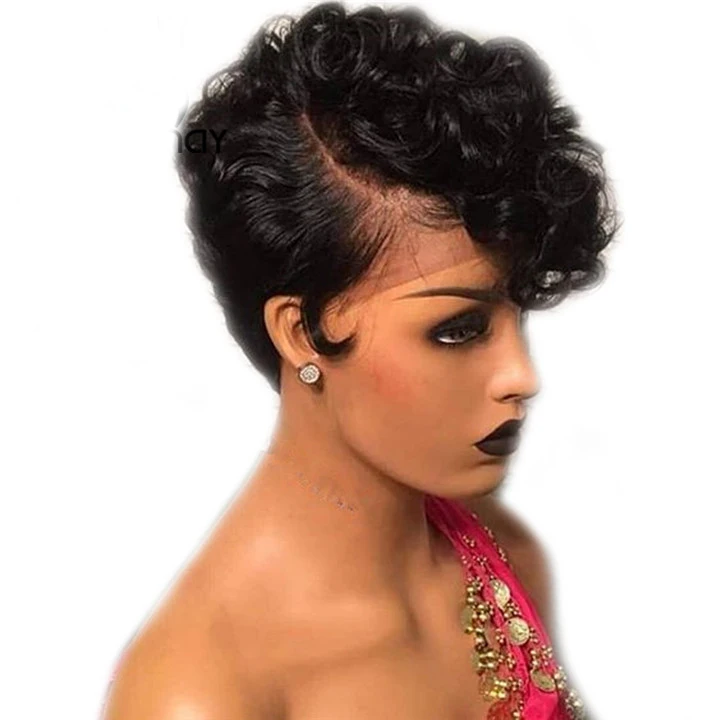Sunnymay 13x4 Short Human Hair Wigs For Black Women Pre Plucked Bob Wig Remy Brazilian Glueless Lace Front Human Hair Wigs