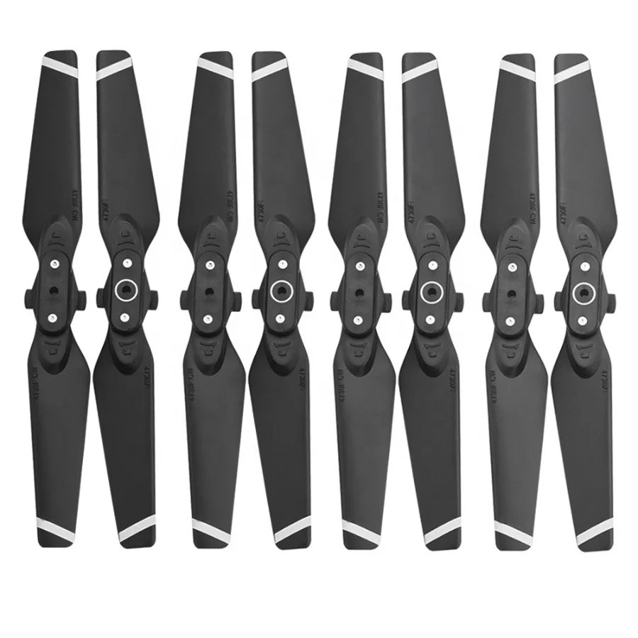 

Takenoken DJI Spark Drones Accessories 4pcs 2 Pairs Wings 4730F Quick Release Folding Blade Props Drone Propeller for CW and CCW, Black