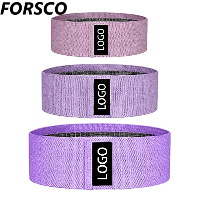 

Custom Logo Fitness Elastic Resistance Band Hip Band for Exercise, Any customized color