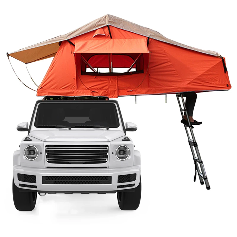 

CTAX0058 QIBU Overland No Fear Any Roads High Quality Campingroof top tent hard shell tents waterproof