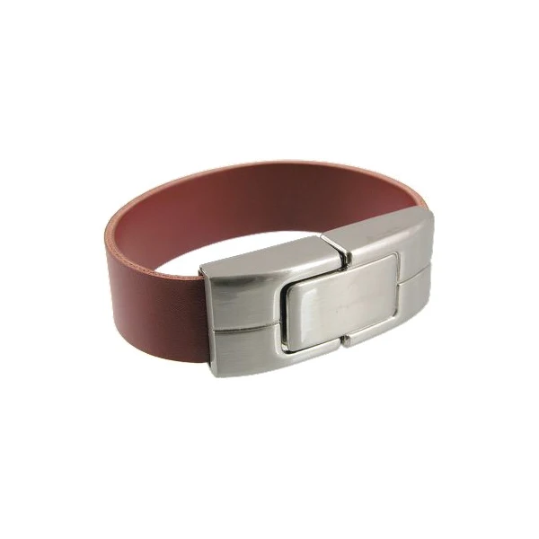 

Cheap Promotional Items Leather Bracelet USB Wristband USB 16GB