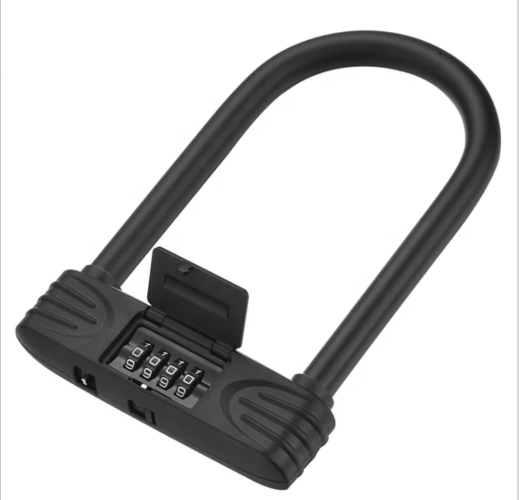 

Security heavy duty Waterproof Rustproof Resettable 4 digit Combination Bicycle U lock