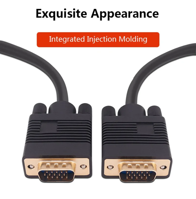 High Quality Gold Plated Video Audio 15Pin Male-Male VGA To VGA Cable for Computer - ANKUX.COM