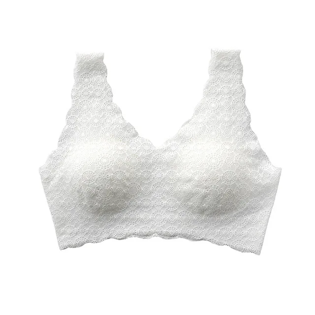 

Breathable Full Figure lace bra DE cup plus size wireless lace thin soft cup full breast brassier