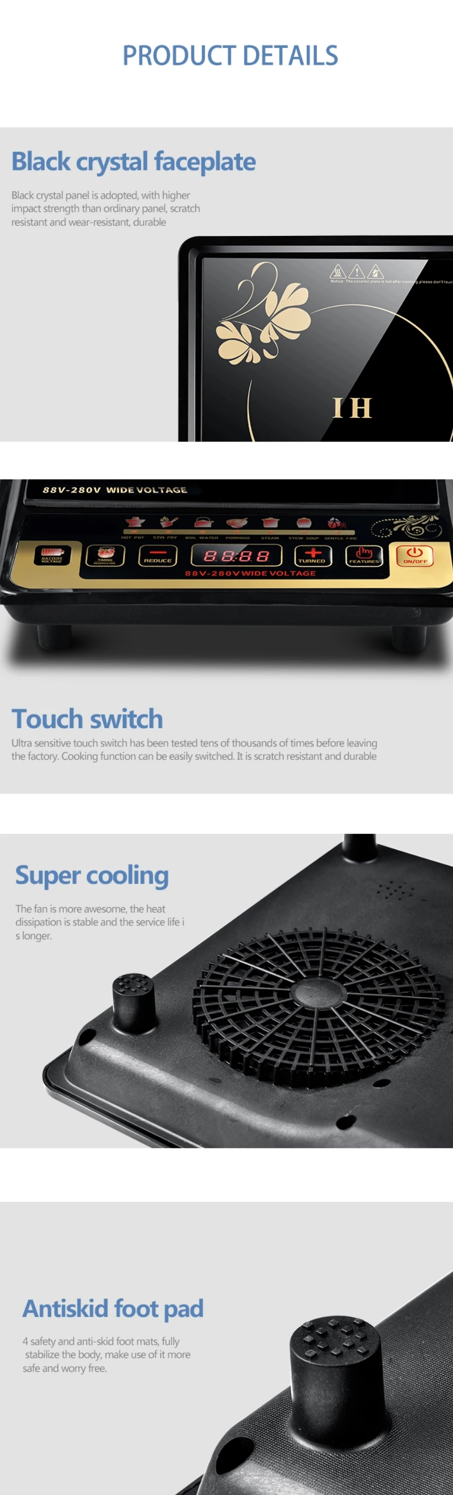 Smart Mini Ih Induction Hob Cooker Ceramic Glass Small Wok Induction Pressure Cooker Buy New