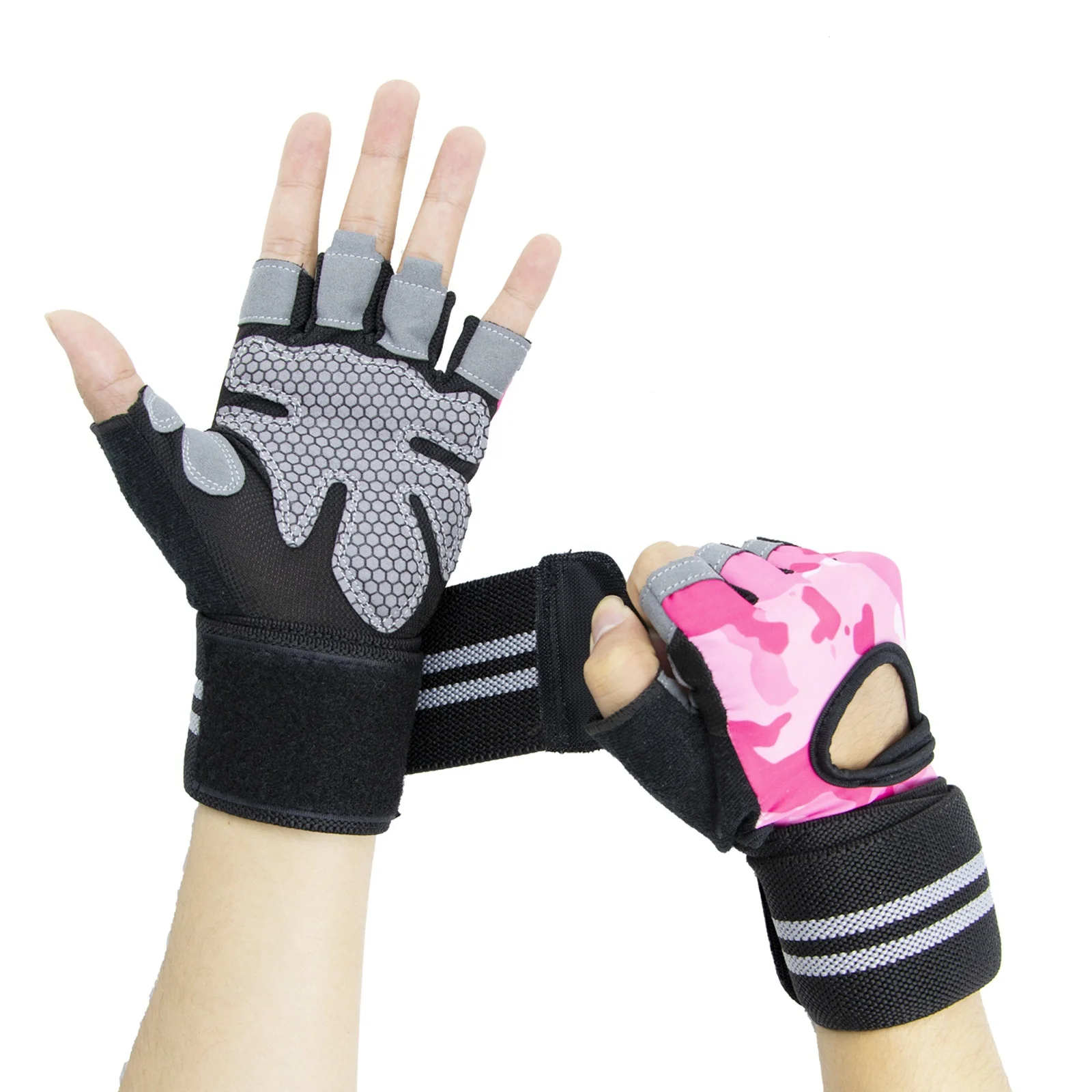 

High Quality Fashion Unisex Anti-slip Custom Logo Gym Weight Lifting Fitness Weightlifting Gloves, Customized color