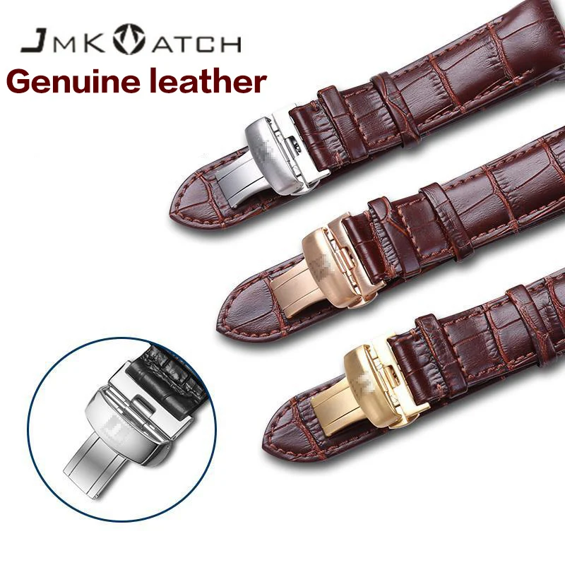 

watch band quartz watch men and women T035 genuine leather leather butterfly button for TS