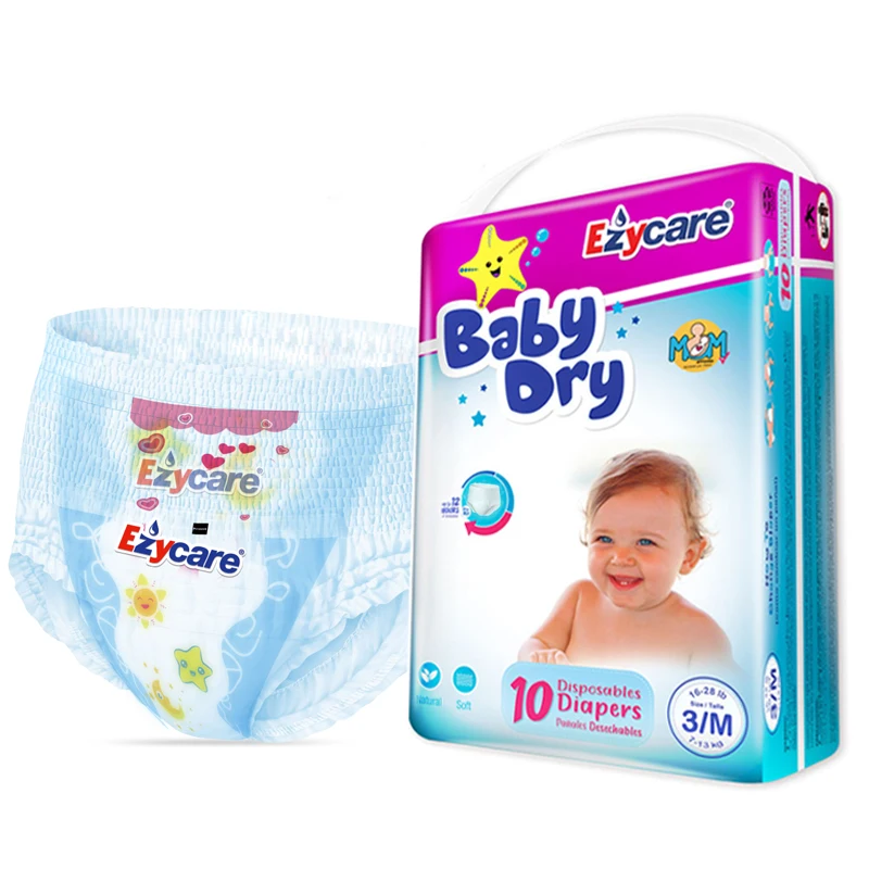 

Cambodia hot sale Disposable pull up Baby diaper pant diaper nappies high quality wholesale Manufacturers