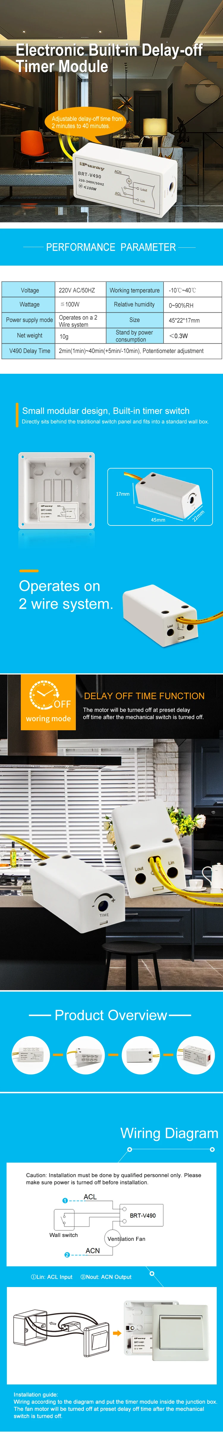 Smart Delay Fan Timer Module - Efficient Ventilation Control