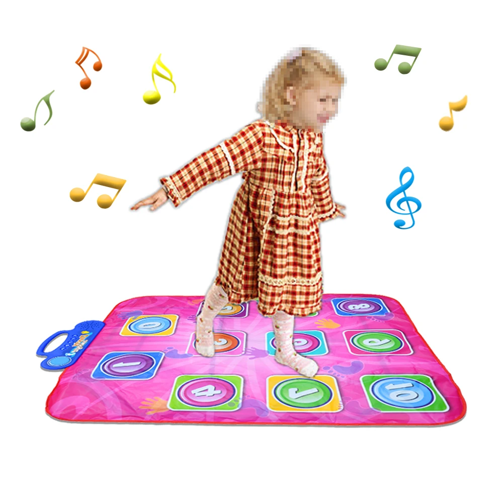 
tapis de danse Ages 3+ kids personalised custom printing logo musical Background Music wirless blanket to pc dance pad ELB-MN1// 