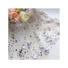 New Arrival Flash Design Mesh 3D Embroidered Lace 100%Polyester Fabric For Teenage Girls