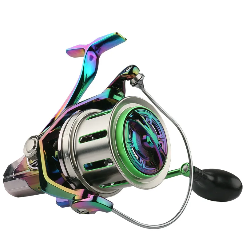 

New Color Spinning Fishing Reel 18+1BB CNC Saltwater Full Metal Fishing Reel Max Drag 20Kg 8000 10000 12000 SW Spinning Reels