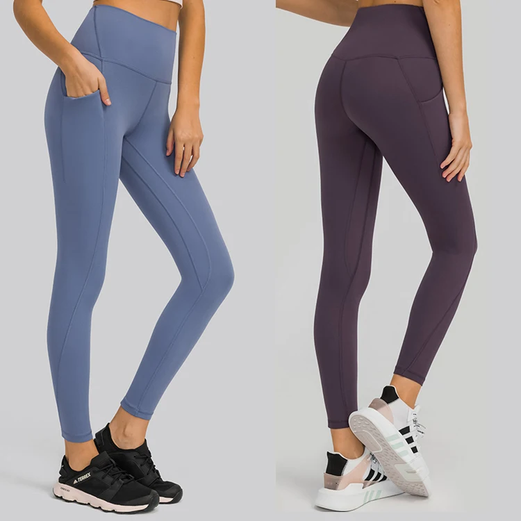 

Wholesale Custom Women Workout Outfit Suit wear High Waist Gym Tights Yoga Pants Leggings Trousers with Pockets