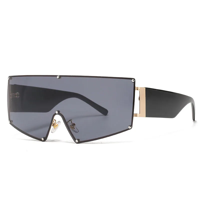 

2021 Women And Men Big Square Conjoined Piece Eye Protecting Fashion Cycling Sunglasses, 7 colors