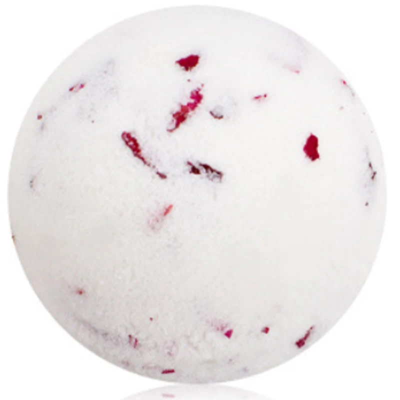

wholesale private Label rose petals bath fizzy cbd oil bath bomb, White