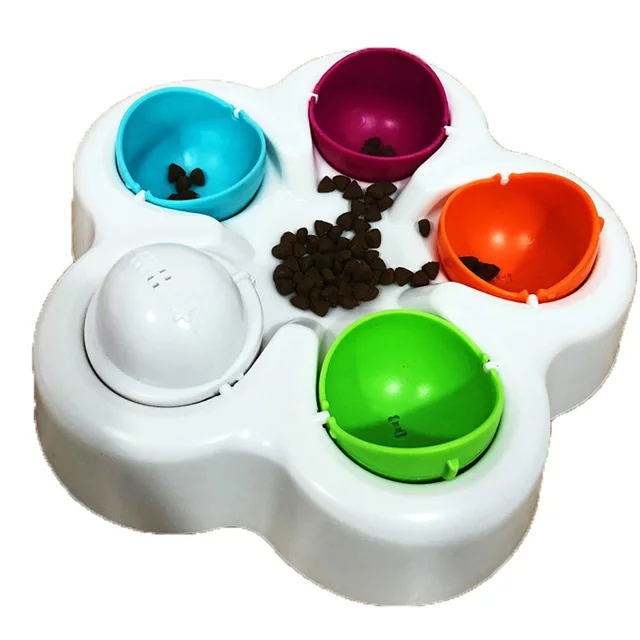 

Hot sale Intelligence Improving Pet 360 Degree Rotating Bowl food dispensing dog interactive Toy