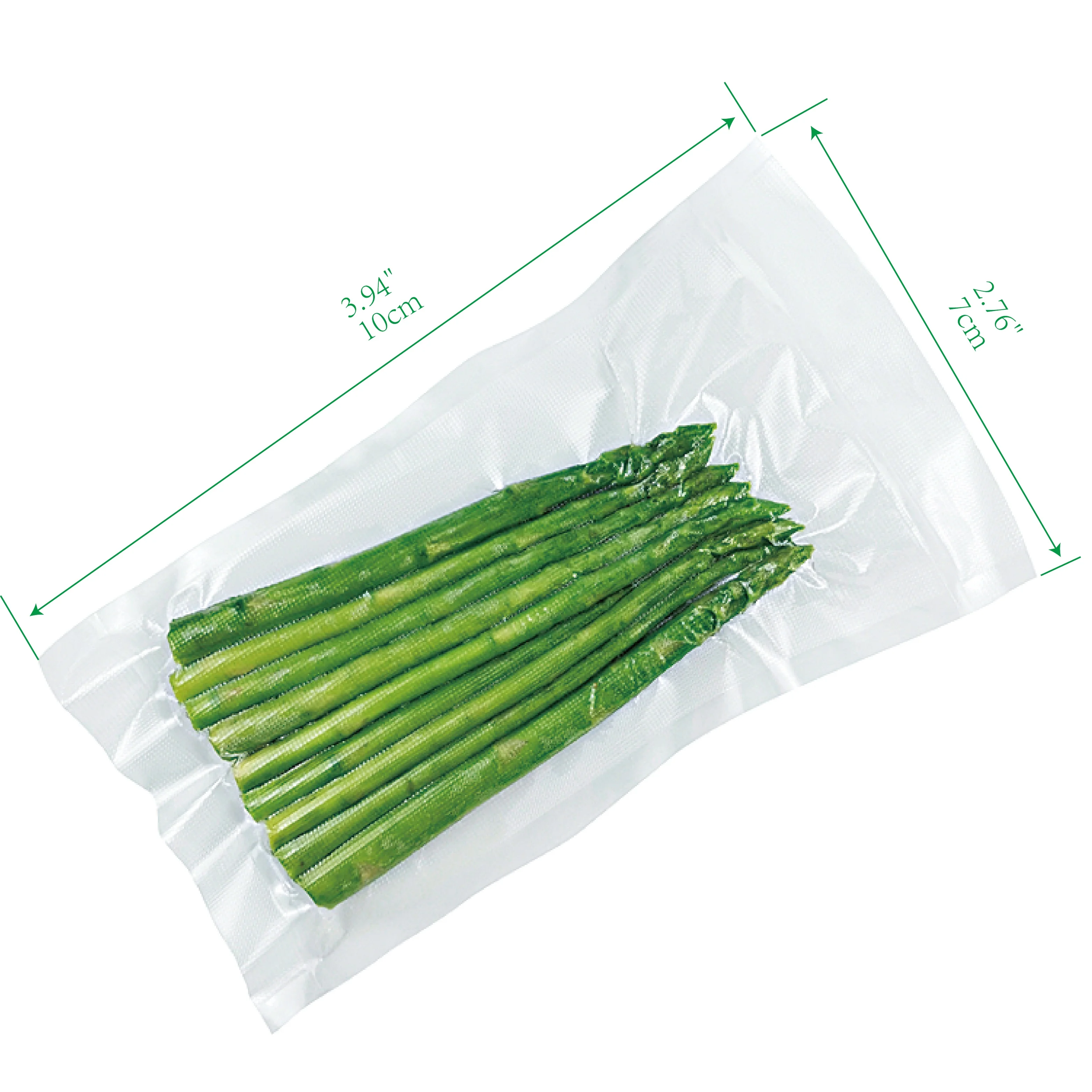 

7cm*10cm Food preservation and extended shelf life PA + PE embossed dot vacuum packaging bag, Transparent