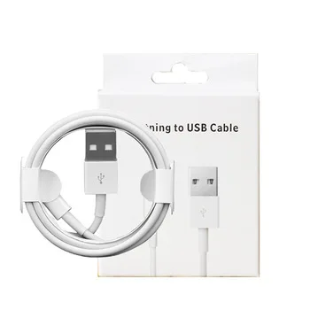 

Premium Wholesale 1M 3.3FT 2.1A Fast USB Cable For iPhone 7 8 X Charger Charging Cable, White