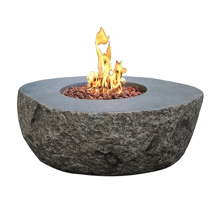 

Elementi good quality outdoor fireplace natural gas firepit patio smokeless grc stone fire pit