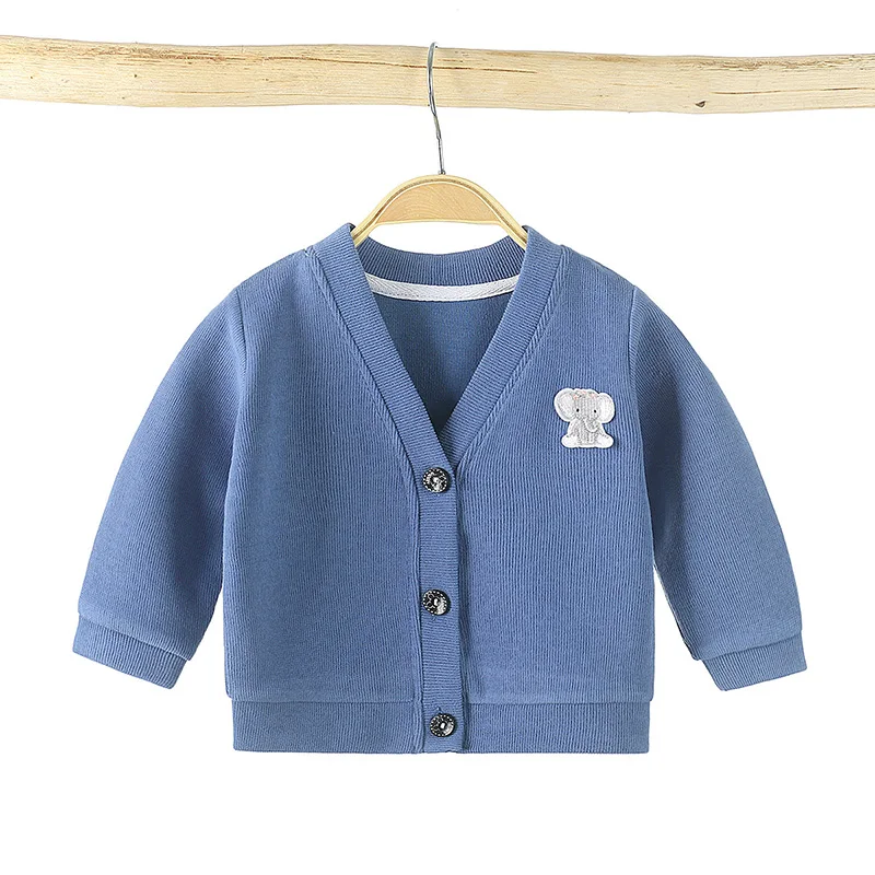 

Autumn Children's Sweater Cardigan Boys and Girls Shirt Jacket Baby Sweater Boy Clothes Winter Polyester / Cotton Unisex FOOTIES