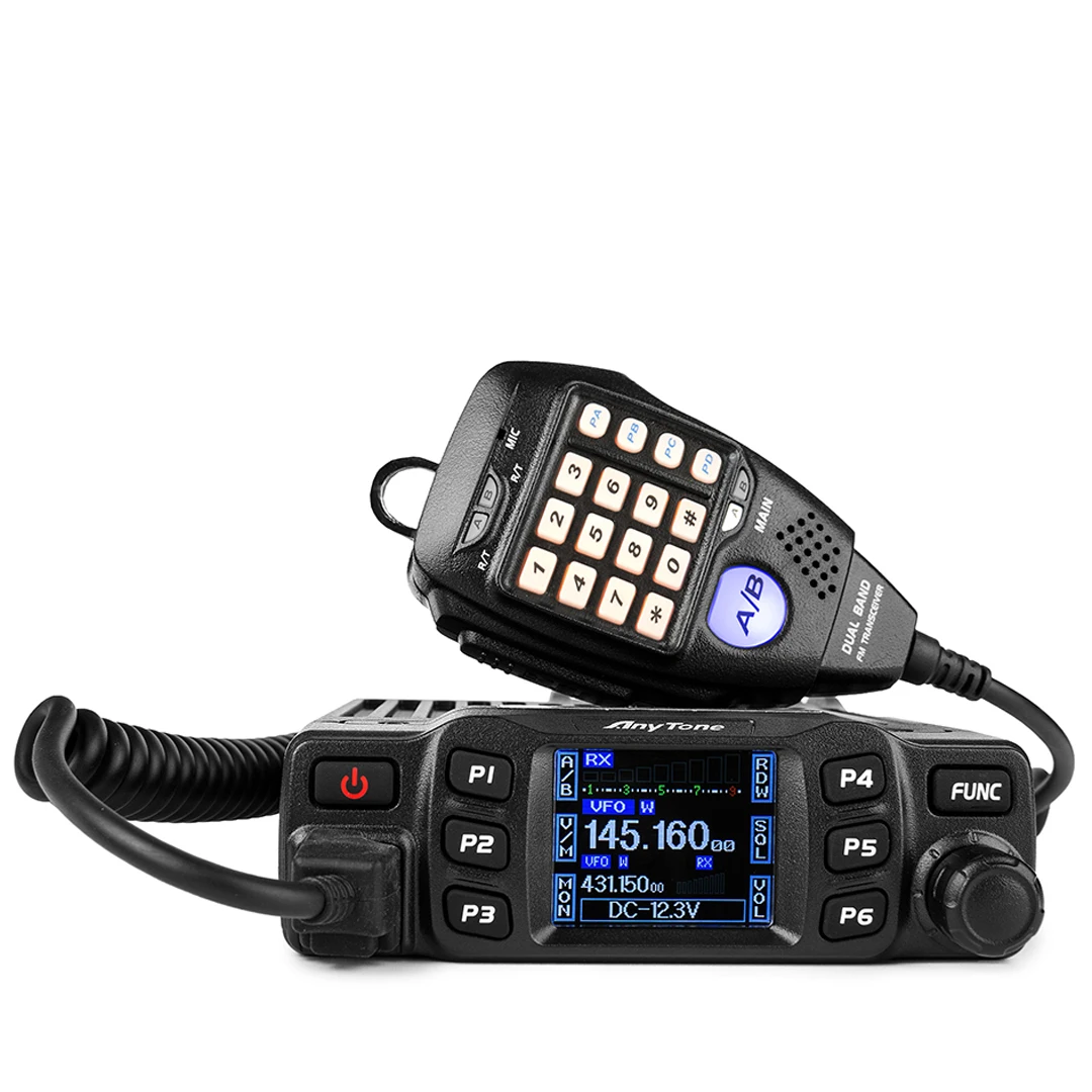 

AT-778UV II AnyTone VOX 25W Mobile Amateur Transceiver Dual Band UHF VHF Mobile HAM Radio