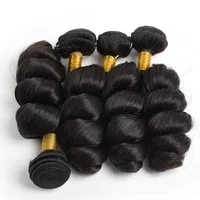 

7a and 8a virgin indian hair bundles loose wave hair extensions, 6a virgin indian hair weave bundles with frontal closure