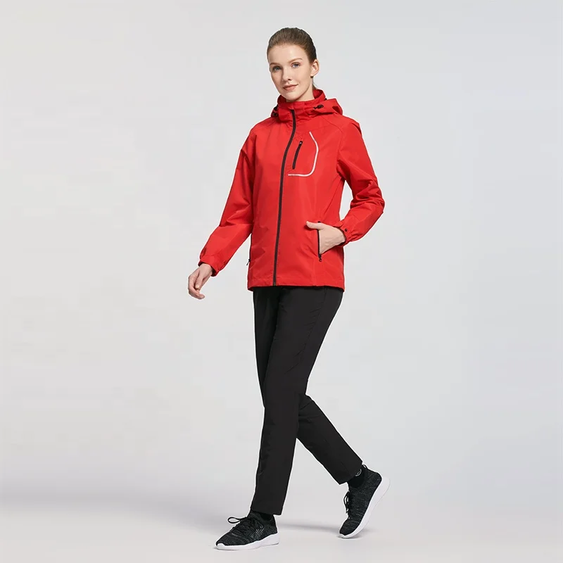 

Fashion Design Zip Up Coat Custom Running Sport Windproof Jacket For Womens