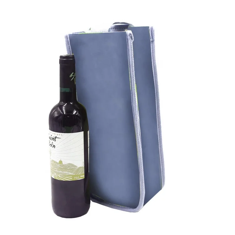 

GRS Certificated RPET Recycled Material Wholesale Custom wine Bottle Cooler Bag, Customized color