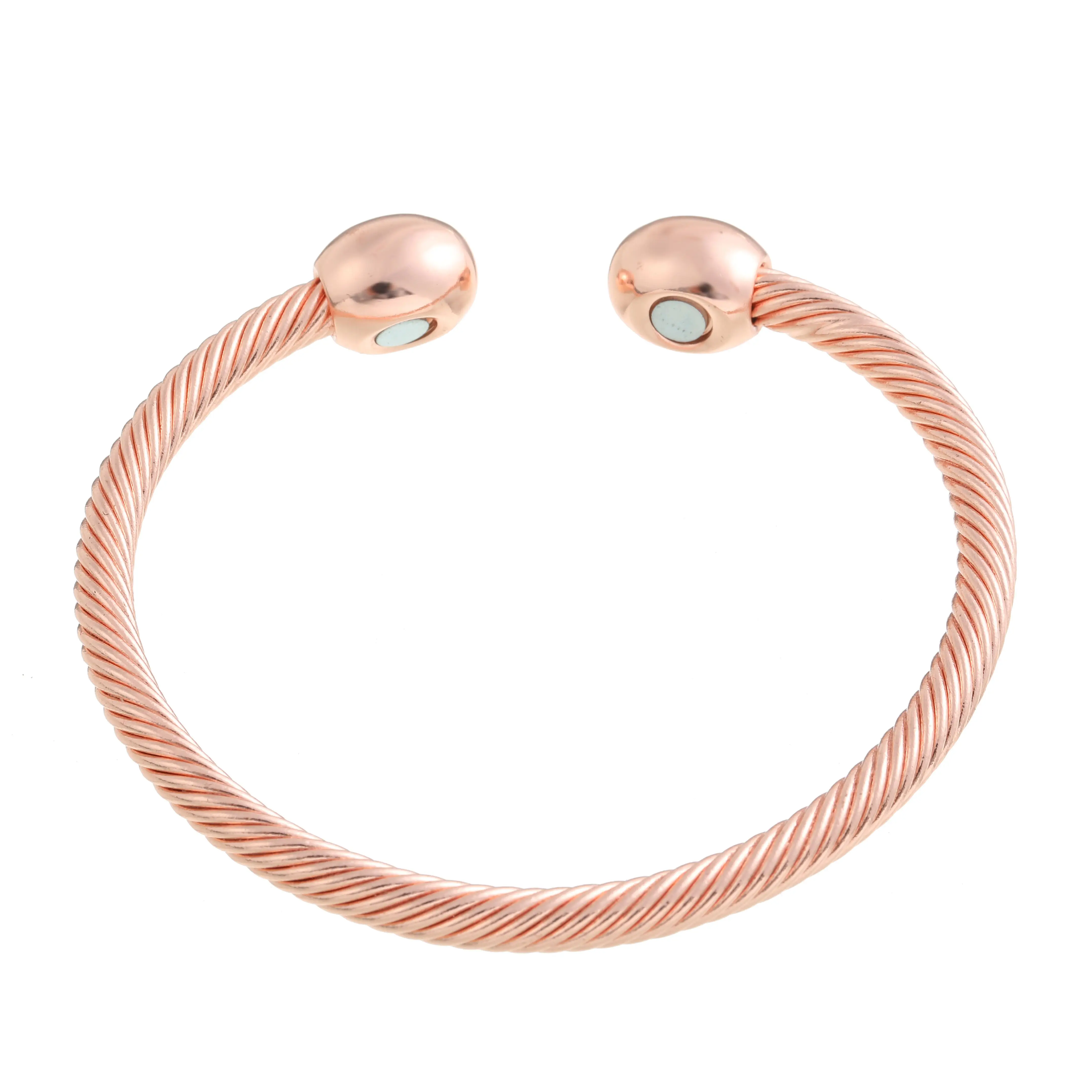 

Magnet red copper plating cuff bracelet magnetic health bracelet