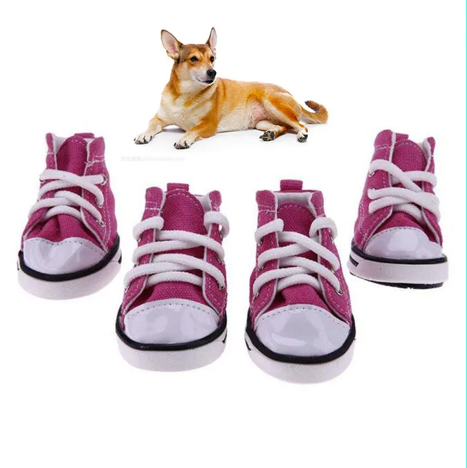 

Amazon Supplier Wholesale Sport Anti-slip Sneaker Casual Denim Canvas Pet Dog Shoes