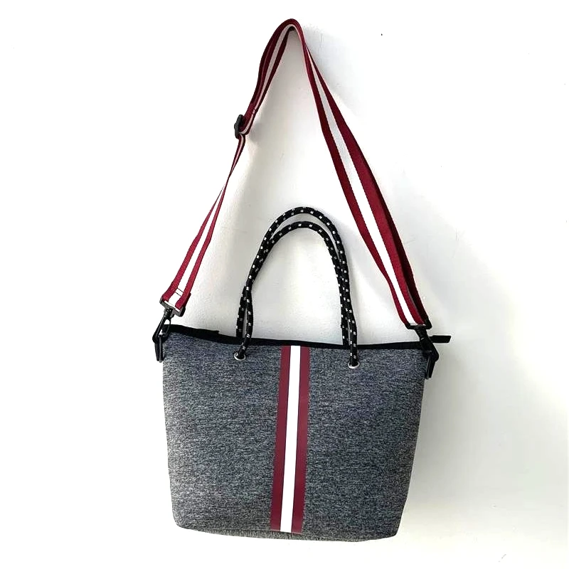

2020 New neoprene CROSSBODY small tote with pouch for women, Gray