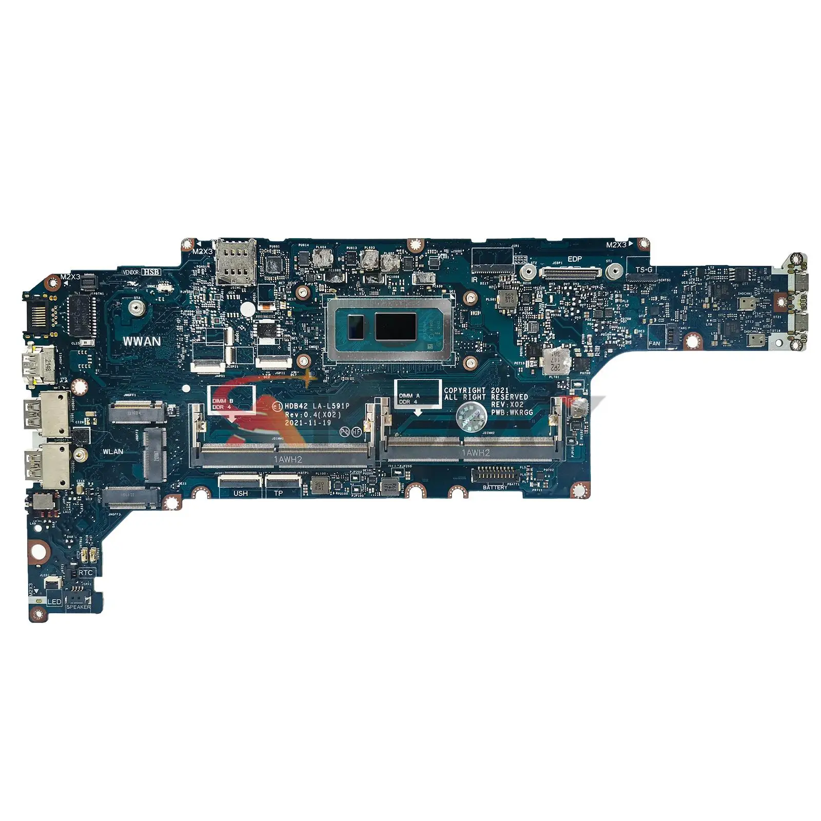 

LA-L591P For Dell Latitude 5430 Laptop Motherboard With i7-1265U CPU UMA 100% Fully Tested