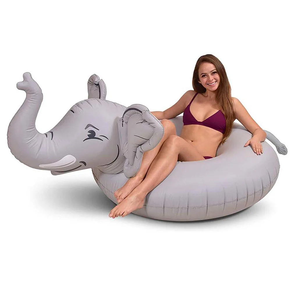 

Adult Beach Swimming Pool Inflatable Elephant Water Float, As picture