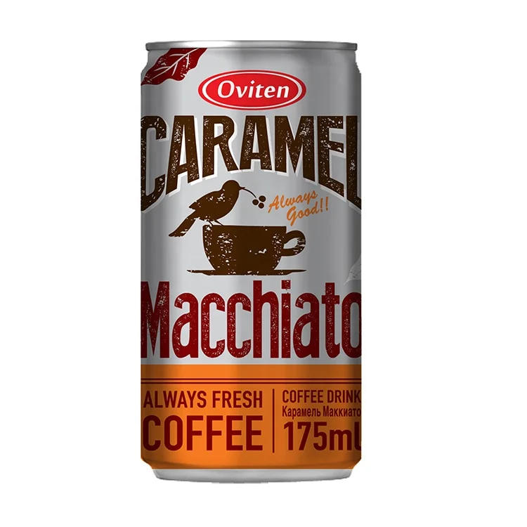
175ml Tin Canned Macchiato Flavor Coffee Drinks For Sale 