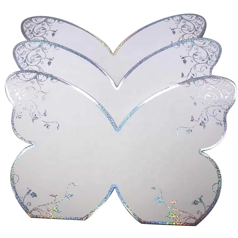 

Butterfly 4 pairs custom false mink eyelash packaging book box